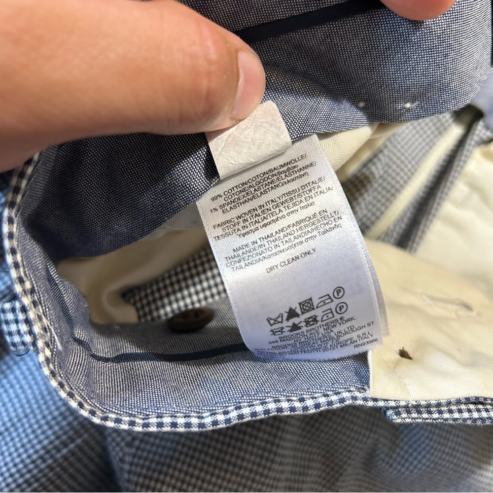 Brooks brothers 1818 summer lightweight pants checkered - Picture 5 of 6
